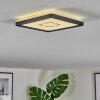 Simonstorp ceiling light, Panel LED black, white, 1-light source