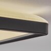 Simonstorp ceiling light, Panel LED black, white, 1-light source