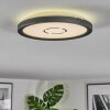 Simonstorp ceiling light, Panel LED black, white, 1-light source