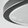 Onara ceiling light, Panel LED black, white, 1-light source