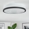 Onara ceiling light, Panel LED black, white, 1-light source