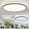 Onara ceiling light, Panel LED black, white, 1-light source