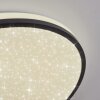 Onara ceiling light, Panel LED black, white, 1-light source