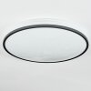 Onara ceiling light, Panel LED black, white, 1-light source