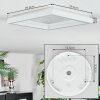 Xarel ceiling light, Panel LED white, 1-light source