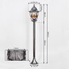 Lignac path light black, silver, 1-light source