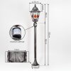 Lignac path light black, silver, 1-light source, Motion sensor