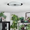 Goran ceiling light, Panel LED black, white, 1-light source, Remote control