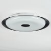 Goran ceiling light, Panel LED black, white, 1-light source, Remote control