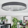 Elmar ceiling light, Panel LED black, 1-light source