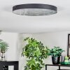 Elmar ceiling light, Panel LED black, 1-light source