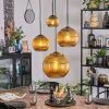 Koyoto hanging light, globe light, Cluster pendant lamp gold, 4-light sources