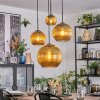 Koyoto hanging light, globe light, Cluster pendant lamp gold, 4-light sources