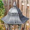 Lignac lamp post, path light black, silver, 3-light sources
