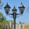 Naofe lamp post, path light black, 3-light sources