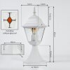 Naofe pedestal light, path light white, 1-light source