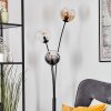 Koyoto globe light, floor lamp Amber, clear, Smoke-coloured, 3-light sources