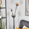 Koyoto globe light, floor lamp Amber, clear, Smoke-coloured, 3-light sources