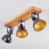 Hagan ceiling light, ceiling spotlight Ecru, black, 3-light sources