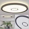 Simonstorp ceiling light, Panel LED black, white, 1-light source