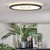 Simonstorp ceiling light, Panel LED black, white, 1-light source