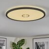 Simonstorp ceiling light, Panel LED black, white, 1-light source