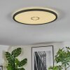 Simonstorp ceiling light, Panel LED black, white, 1-light source