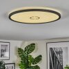 Simonstorp ceiling light, Panel LED black, white, 1-light source