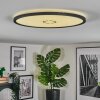 Simonstorp ceiling light, Panel LED black, white, 1-light source