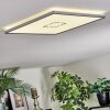 Simonstorp ceiling light, Panel LED silver, white, 1-light source