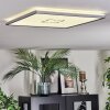 Simonstorp ceiling light, Panel LED silver, white, 1-light source