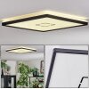 Simonstorp ceiling light, Panel LED black, white, 1-light source