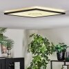 Simonstorp ceiling light, Panel LED black, white, 1-light source