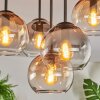 Koyoto ceiling light, globe light 45 cm Amber, clear, Smoke-coloured, 5-light sources