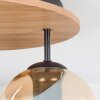 Koyoto ceiling light, globe light 40 cm Ecru, black, 3-light sources