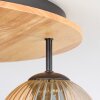 Ripoll ceiling light, globe light Ecru, black, 3-light sources