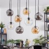 Ripoll hanging light, globe light, pendant light Amber, clear, Smoke-coloured, 8-light sources