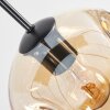 Ripoll hanging light, globe light, pendant light Amber, clear, Smoke-coloured, 8-light sources