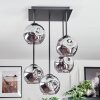 Ripoll ceiling light, globe light Smoke-coloured, 5-light sources