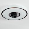Loron ceiling light, Panel LED silver, white, 1-light source