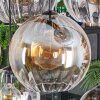 Koyoto hanging light, globe light, pendant light anthracite, silver, white, 8-light sources