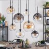 Koyoto hanging light, globe light, pendant light anthracite, silver, white, 8-light sources