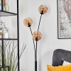 Koyoto globe light, floor lamp Amber, 3-light sources