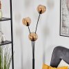 Koyoto globe light, floor lamp Amber, 3-light sources
