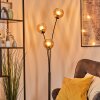Koyoto globe light, floor lamp Amber, 3-light sources