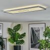 Simonstorp ceiling light, Panel LED silver, white, 1-light source