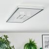 Simonstorp ceiling light, Panel LED silver, white, 1-light source