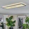 Simonstorp ceiling light, Panel LED silver, white, 1-light source