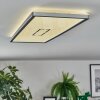 Simonstorp ceiling light, Panel LED silver, white, 1-light source