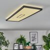 Simonstorp ceiling light, Panel LED black, white, 1-light source